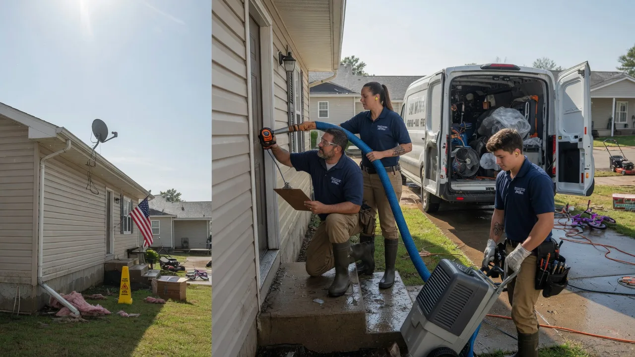 Ceiling Water Damage Restoration in Napoleon, ND near me